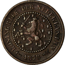 Coin, Netherlands, William III, 1/2 Cent, 1878, EF(40-45), Bronze, KM:109.1