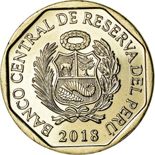 Coin, Peru, Tapir des Andes, Sol, 2018, Lima, MS(63), Nickel-brass, KM:New