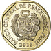 Coin, Peru, Jaguar, Sol, 2018, Lima, MS(63), Nickel-brass, KM:New