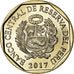Coin, Peru, Condor des Andes, Sol, 2017, Lima, MS(63), Nickel-brass, KM:405