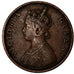 Monnaie, INDIA-BRITISH, Victoria, 1/2 Anna, 1862, TB+, Cuivre, KM:468
