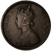 Coin, INDIA-BRITISH, Victoria, 1/2 Anna, 1862, VF(30-35), Copper, KM:468