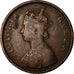 Monnaie, INDIA-BRITISH, Victoria, 1/2 Anna, 1862, TB, Cuivre, KM:468