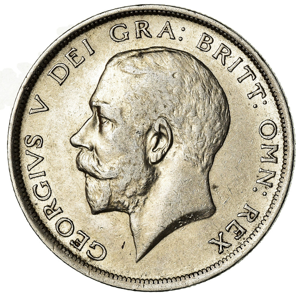 Coin, Great Britain, George V, 1/2 Crown, 1915, AU(55-58), Silver, KM:818.1
