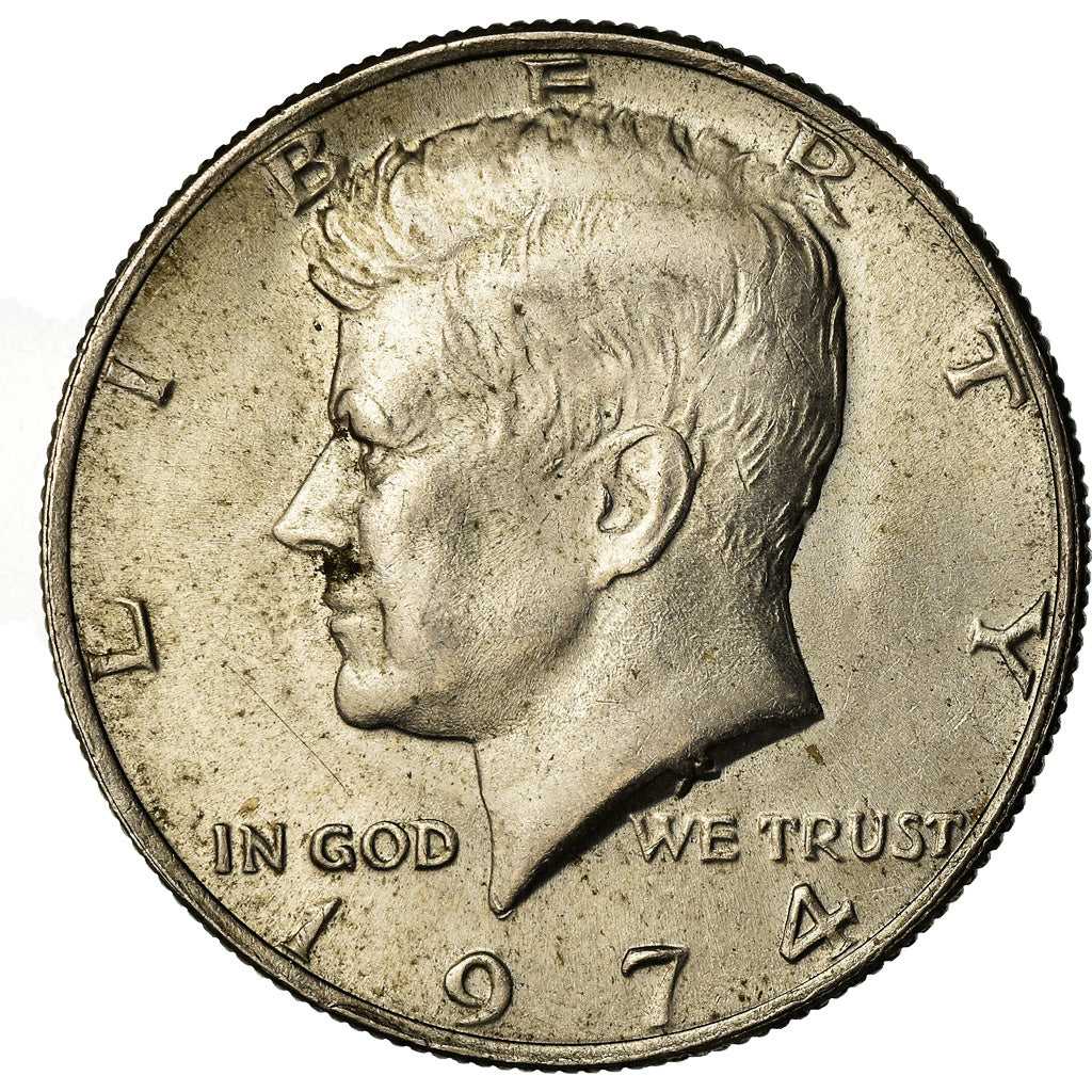Coin, United States, Kennedy Half Dollar, Half Dollar, 1974, U.S. Mint