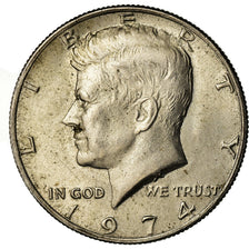Coin, United States, Kennedy Half Dollar, Half Dollar, 1974, U.S. Mint