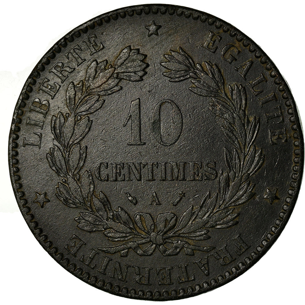 Monnaie, France, Cérès, 10 Centimes, 1893, Paris, TB+, Bronze, KM:815.1