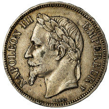 Monnaie, France, Napoleon III, Napoléon III, 5 Francs, 1867, Paris, TB+
