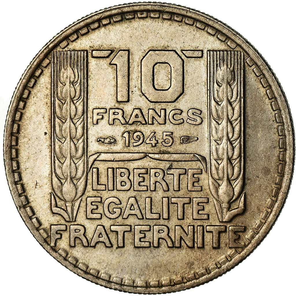 Coin, France, Turin, 10 Francs, 1945, Paris, VF(30-35), Copper-nickel, KM:908.1
