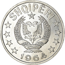 Coin, Albania, Lek, 1964, Rome, MS(60-62), Aluminum, KM:43