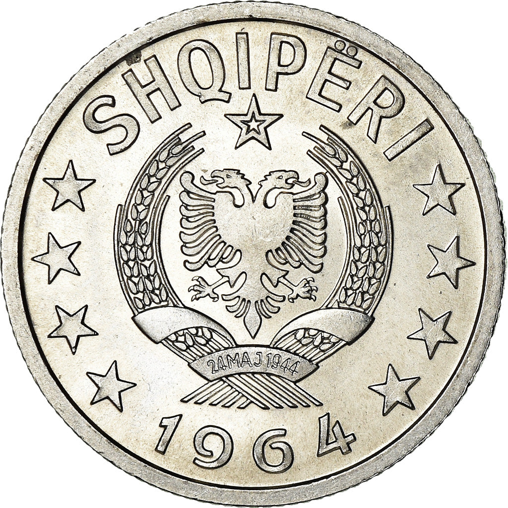 Monnaie, Albania, 20 Qindarka, 1964, Rome, SUP+, Aluminium, KM:41
