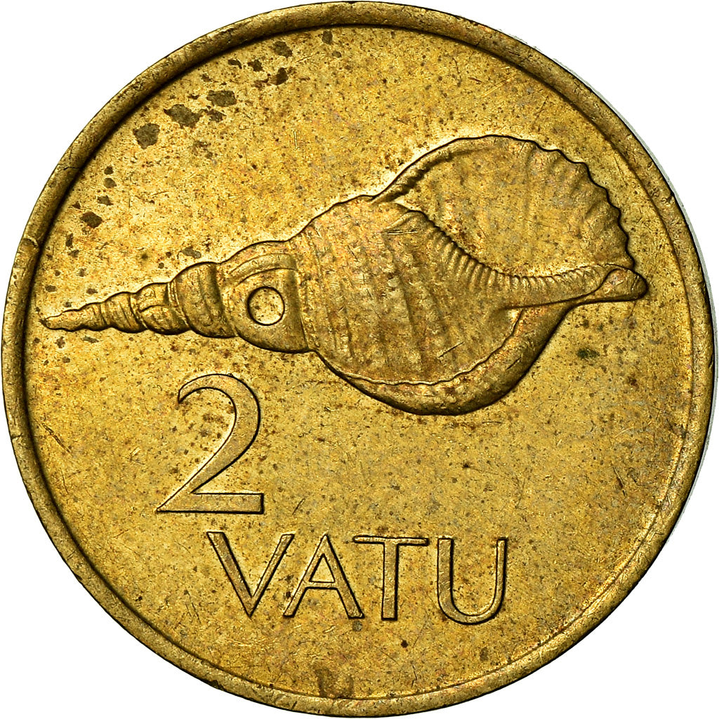Coin, Vanuatu, 2 Vatu, 1995, British Royal Mint, VF(30-35), Nickel-brass, KM:4