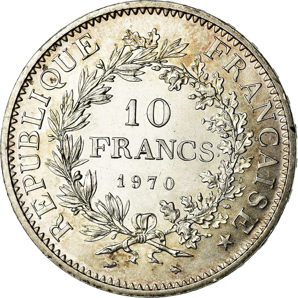 Coin, France, Hercule, 10 Francs, 1970, Paris, AU(55-58), Silver, KM:932