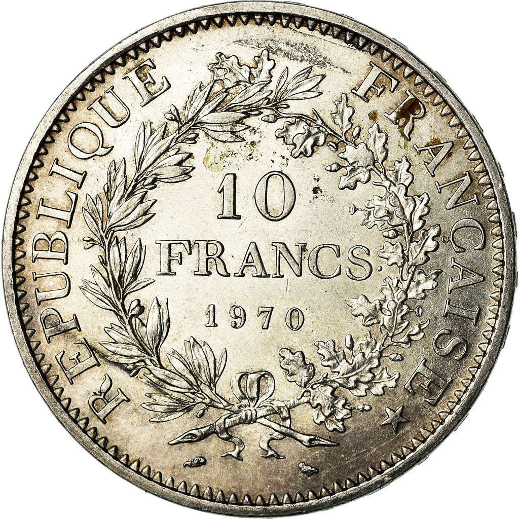 Münze, Frankreich, Hercule, 10 Francs, 1970, Paris, SS+, Silber, KM:932