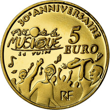 France, 5 Euro, Europa, 2011, MS(65-70), Gold, Gadoury:EU 488, KM:1791