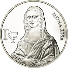 Moeda, França, Mona Lisa, 100 Francs, 1993, BE, MS(65-70), Prata, KM:1017
