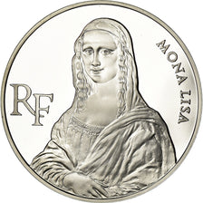 Coin, France, Mona Lisa, 100 Francs, 1993, BE, MS(65-70), Silver, KM:1017