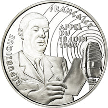 Monnaie, France, Appel du 18 juin 1940, 100 Francs, 1994, BE, FDC, Argent