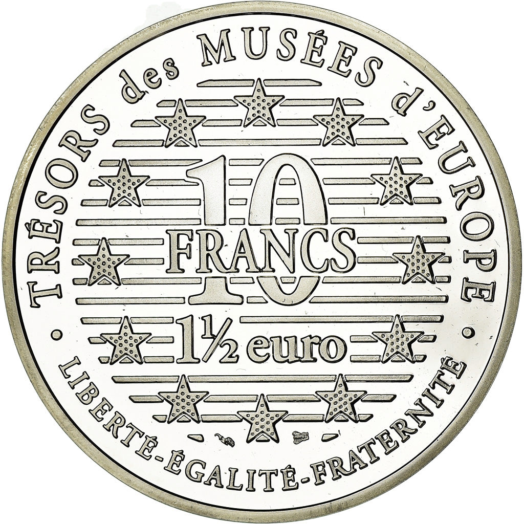 Coin, France, Manet - Le Fifre, 10 Francs-1.5 Euro, 1996, Paris, BE, MS(65-70)