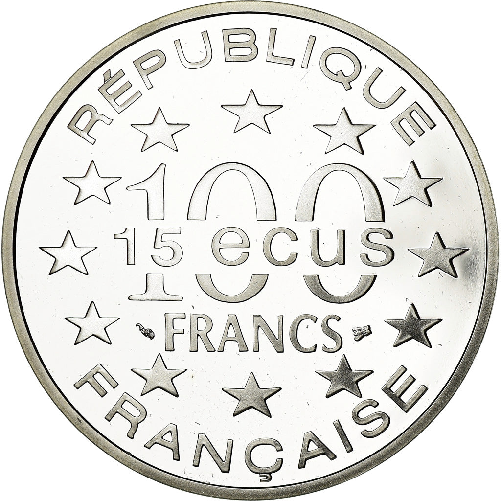 Coin, France, Big Ben, 100 Francs-15 Ecus, 1994, BE, MS(65-70), Silver, KM:1070