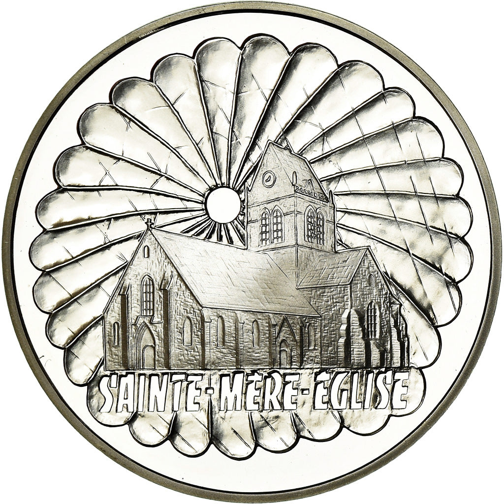 Coin, France, Sainte-Mère-Eglise, 100 Francs, 1994, BE, MS(65-70), Silver