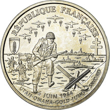 Coin, France, Cinquantenaire du Débarquement, Franc, 1993, Paris, BU