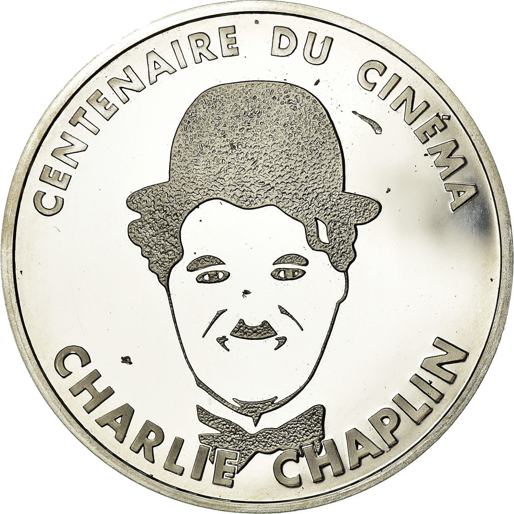 Coin, France, Charlie Chaplin, 100 Francs, 1995, BE, MS(63), Silver, KM:1076