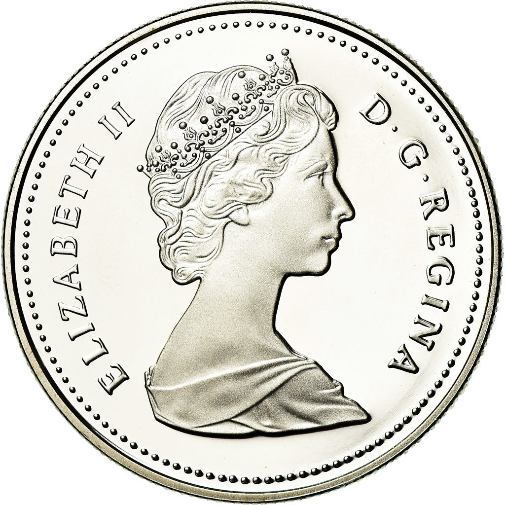 Coin, Canada, Elizabeth II, Dollar, 1989, Royal Canadian Mint, Ottawa, Proof