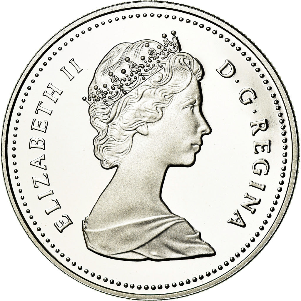 Coin, Canada, Elizabeth II, Dollar, 1989, Royal Canadian Mint, Ottawa, Proof
