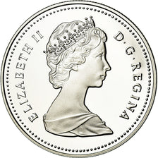 Coin, Canada, Elizabeth II, Dollar, 1989, Royal Canadian Mint, Ottawa, Proof