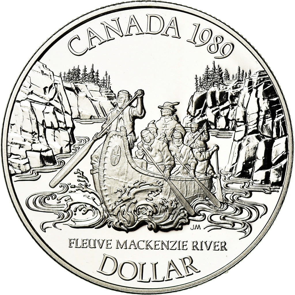 Coin, Canada, Elizabeth II, Dollar, 1989, Royal Canadian Mint, Ottawa, Proof
