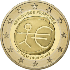 France, 2 Euro, Europe, 10 Ans d'Union Monétaire, 2009, BE, FDC, Bi-Metallic