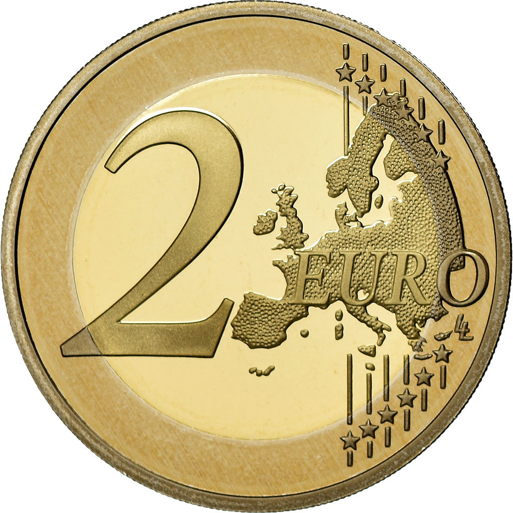 France, 2 Euro, Europe, 10 Ans d'Union Monétaire, 2009, BE, FDC, Bi-Metallic
