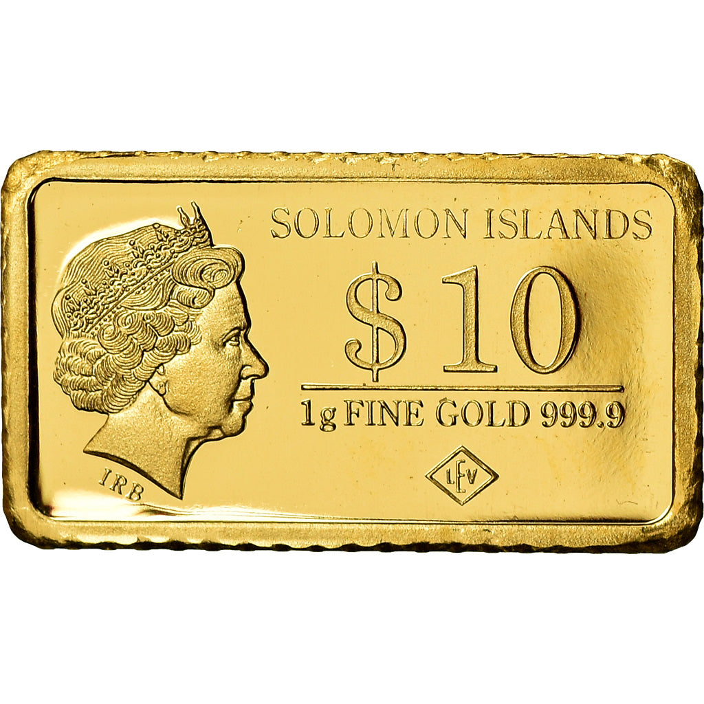 Moneta, Isole Salomone, Berlin, 10 Dollars, 2014, FDC, Oro
