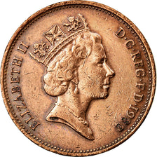 Coin, Great Britain, Elizabeth II, 2 Pence, 1988, EF(40-45), Bronze, KM:936