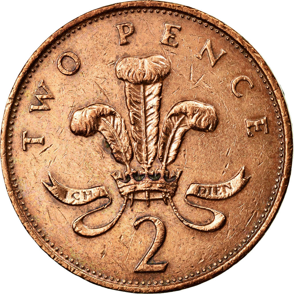 Coin, Great Britain, Elizabeth II, 2 Pence, 1988, EF(40-45), Bronze, KM:936