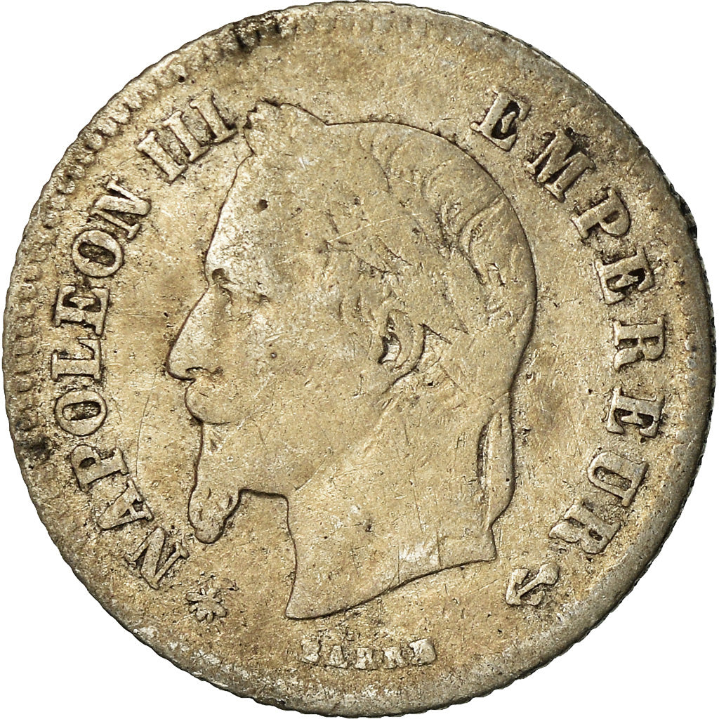 Monnaie, France, Napoleon III, Napoléon III, 20 Centimes, 1866, Paris, B+