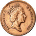 Coin, Great Britain, Elizabeth II, Penny, 1989, EF(40-45), Bronze, KM:935
