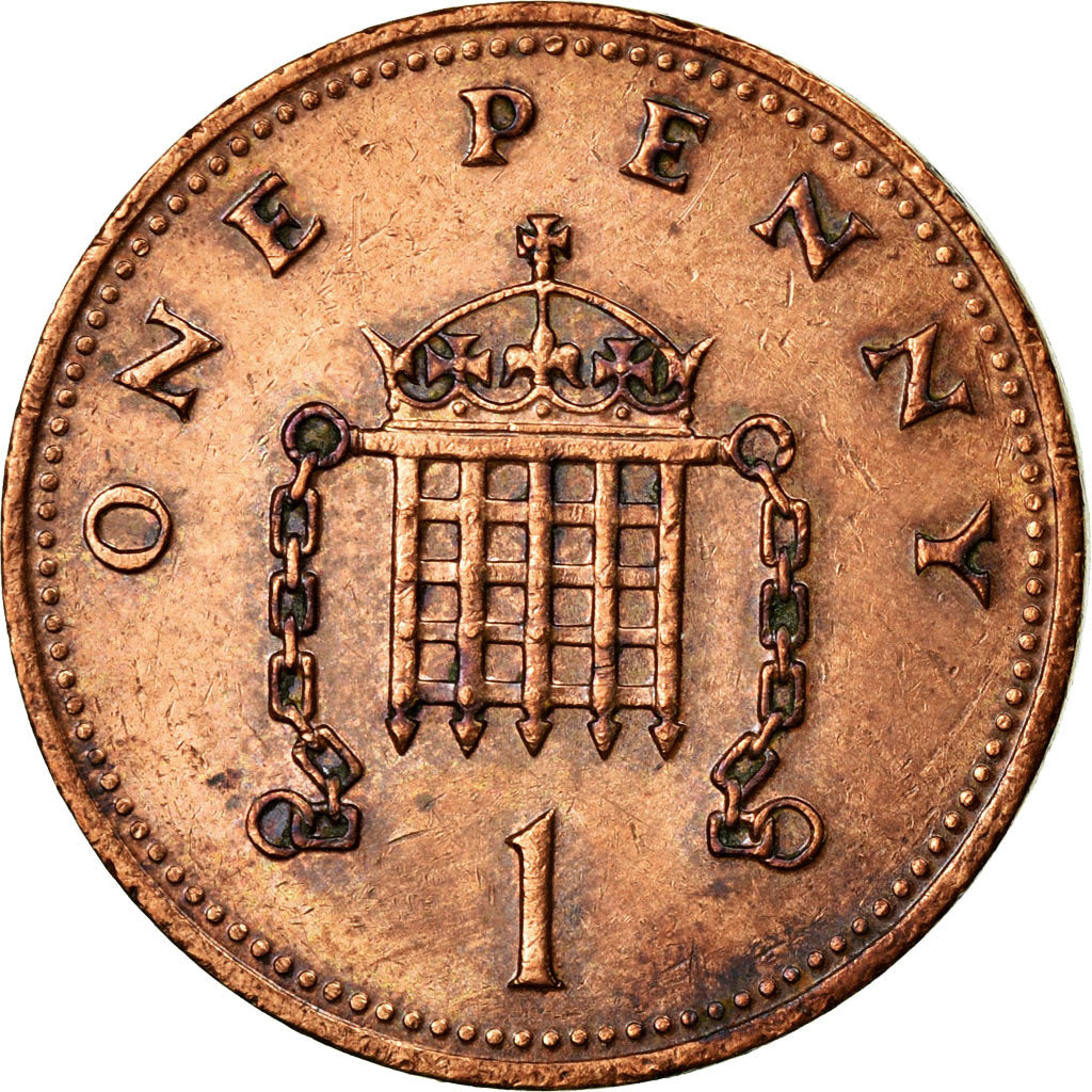 Coin, Great Britain, Elizabeth II, Penny, 1989, EF(40-45), Bronze, KM:935