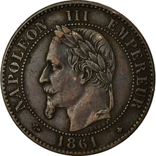 Coin, France, Napoleon III, Napoléon III, 2 Centimes, 1861, Paris, VF(30-35)