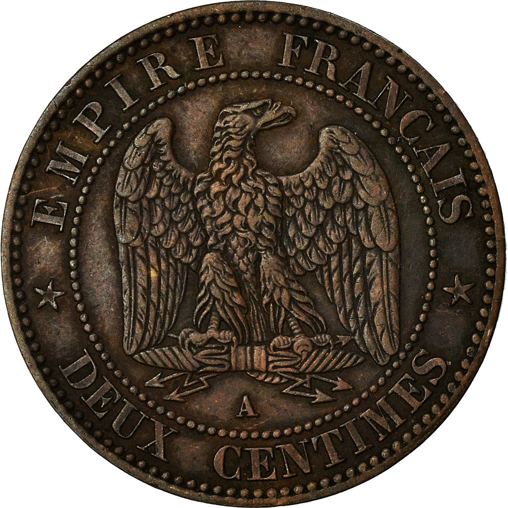 Coin, France, Napoleon III, Napoléon III, 2 Centimes, 1861, Paris, VF(30-35)