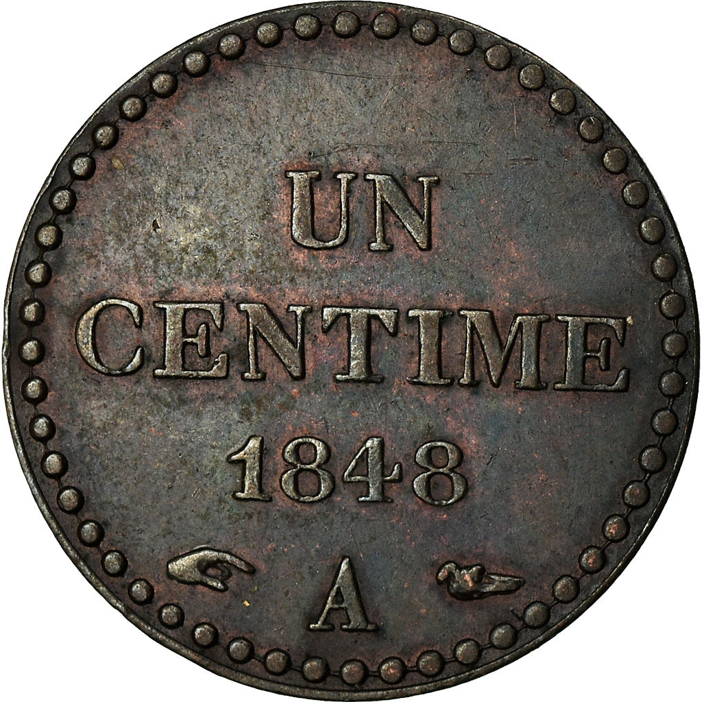 Coin, France, Dupré, Centime, 1848, Paris, VF(30-35), Bronze, KM:754
