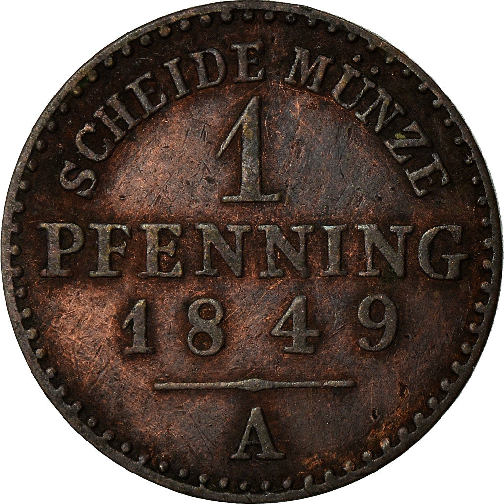 Coin, German States, PRUSSIA, Friedrich Wilhelm IV, Pfennig, 1849, Berlin