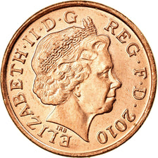 Monnaie, Grande-Bretagne, Elizabeth II, Penny, 2010, SUP, Copper Plated Steel