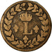 Münze, Frankreich, Louis XVIII, Decime, 1815, Strasbourg, S, Bronze, KM:701