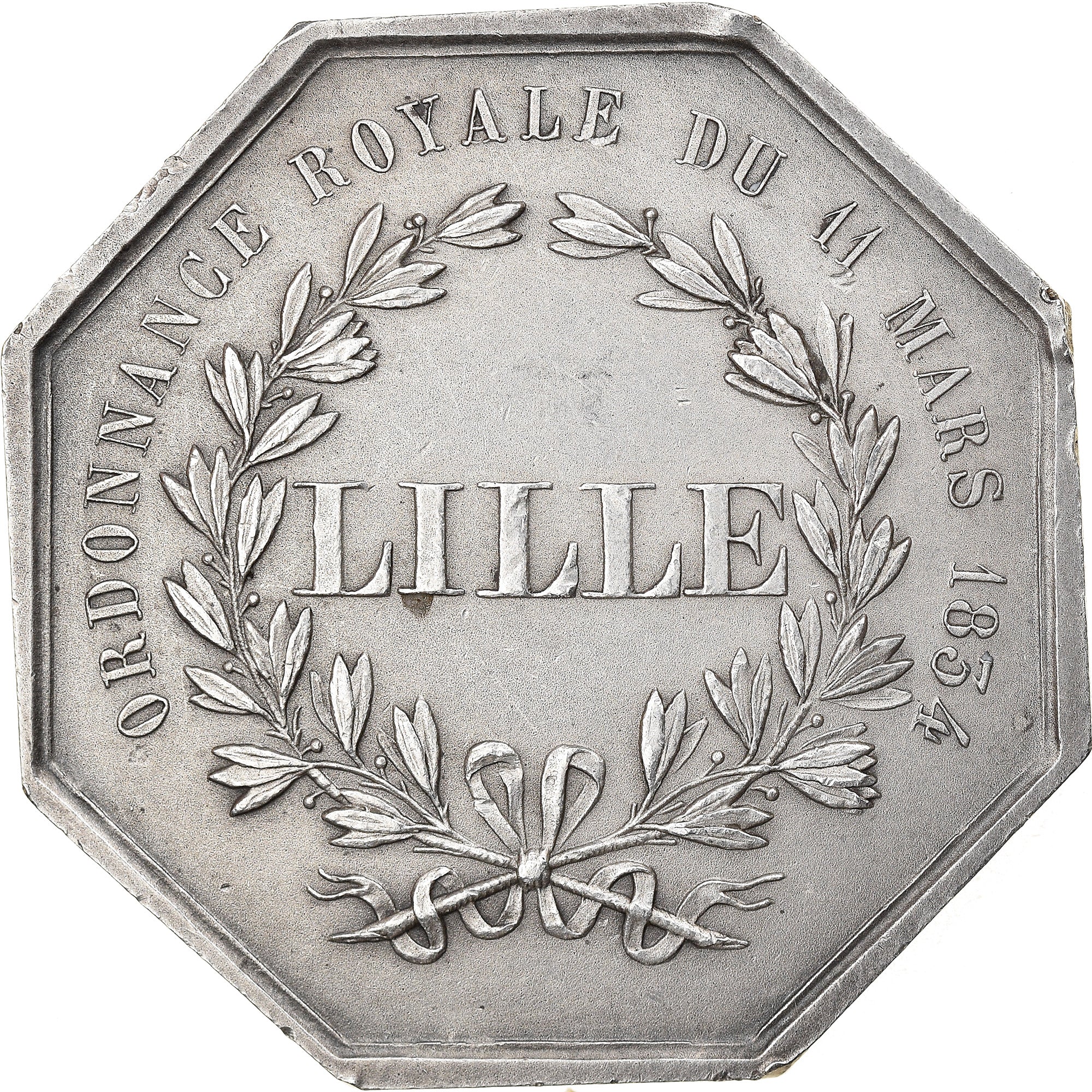 Francia, Token, Caisse d'épargne et de prévoyance de Lille, 1834, EBC, Plata