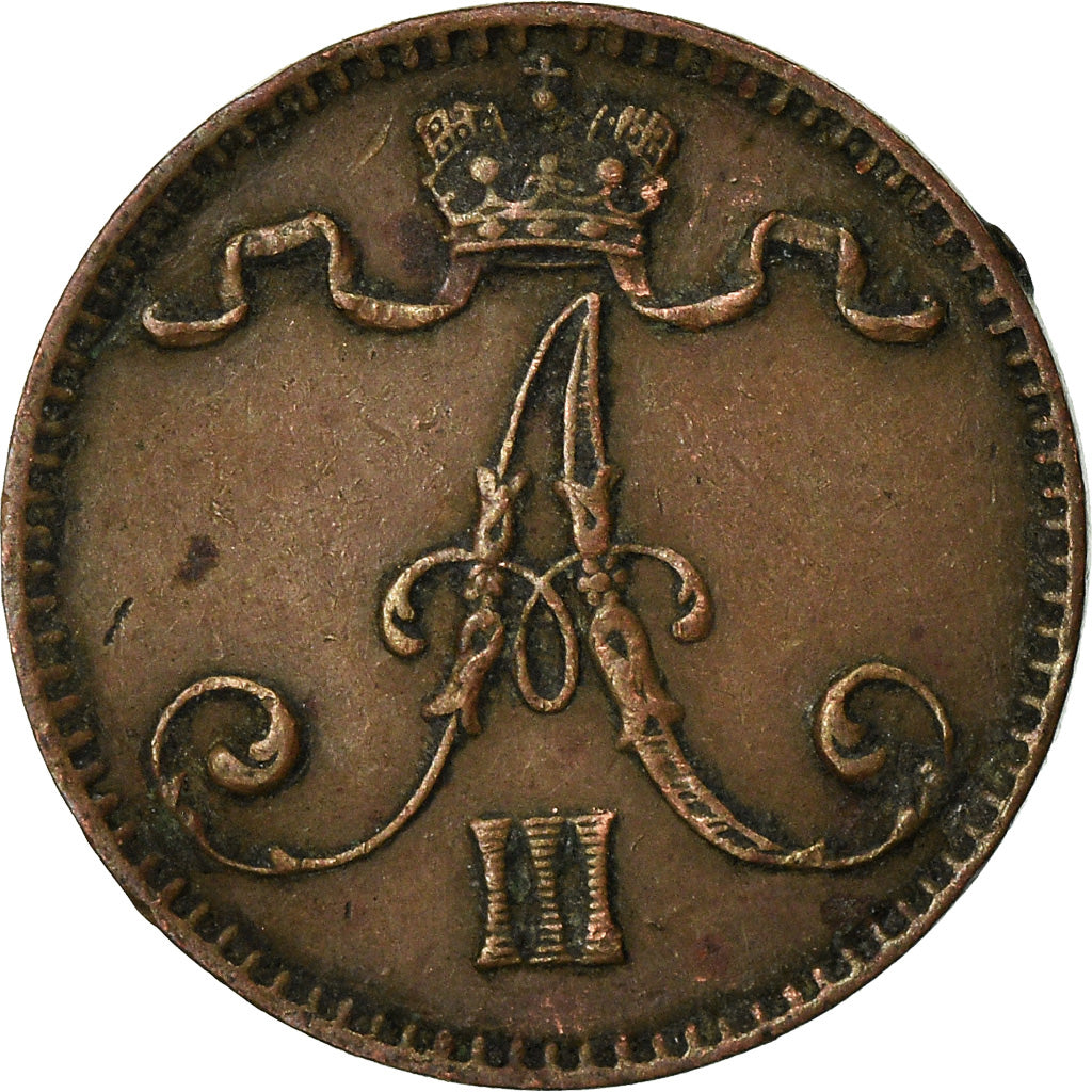Coin, Finland, Alexander III, Penni, 1894, EF(40-45), Copper, KM:10