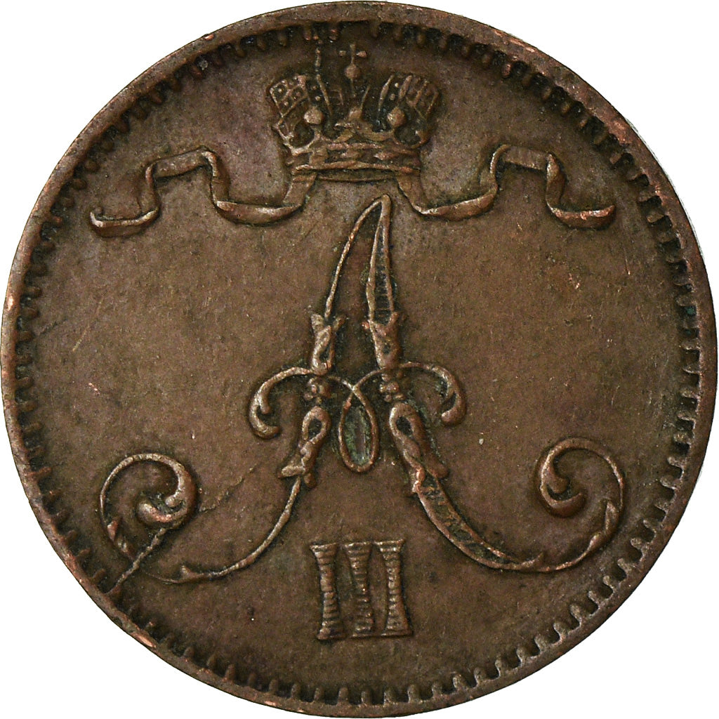 Coin, Finland, Alexander III, Penni, 1894, EF(40-45), Copper, KM:10