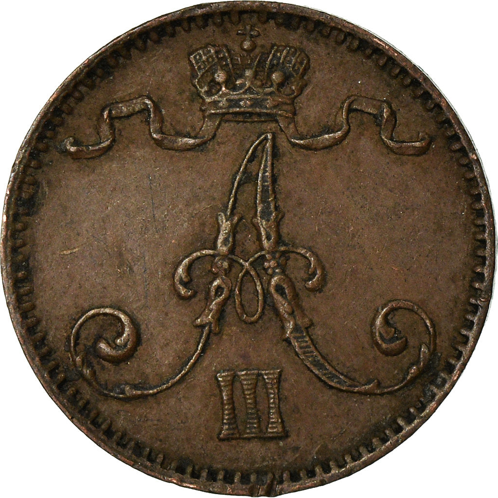 Coin, Finland, Alexander III, Penni, 1894, EF(40-45), Copper, KM:10