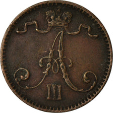 Coin, Finland, Alexander III, Penni, 1893, EF(40-45), Copper, KM:10